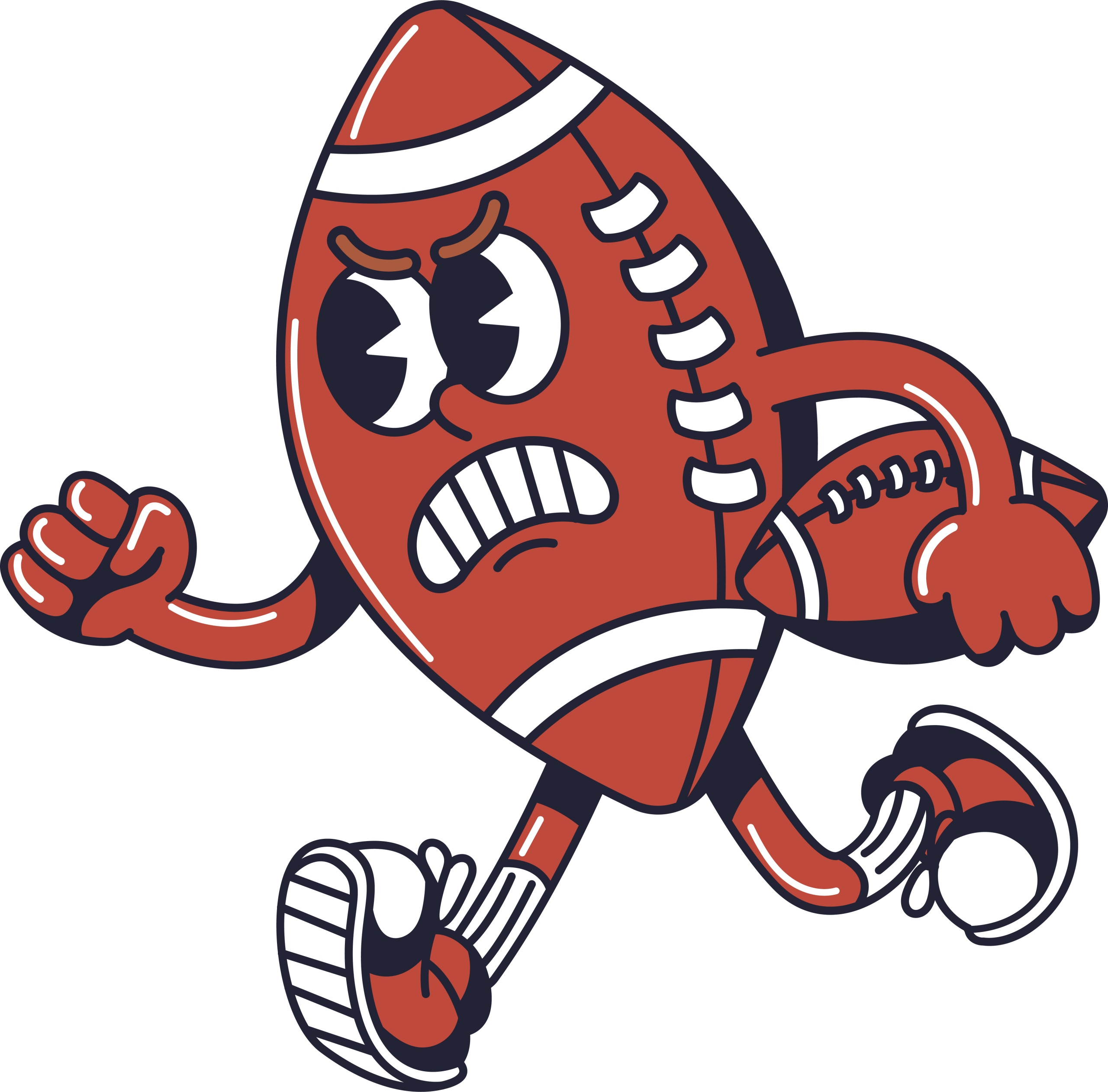 Sports fans illustration