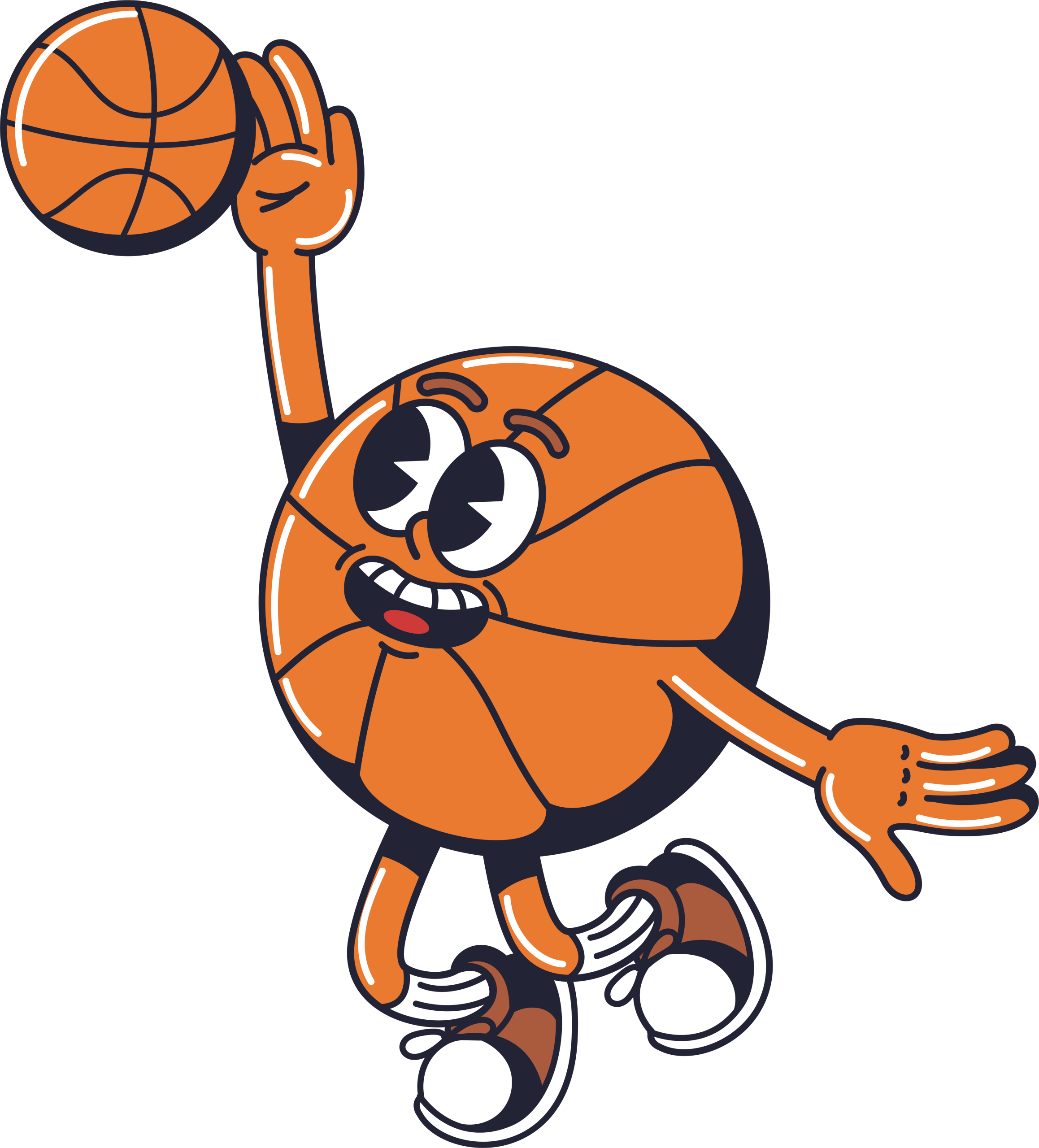 Sports fans illustration